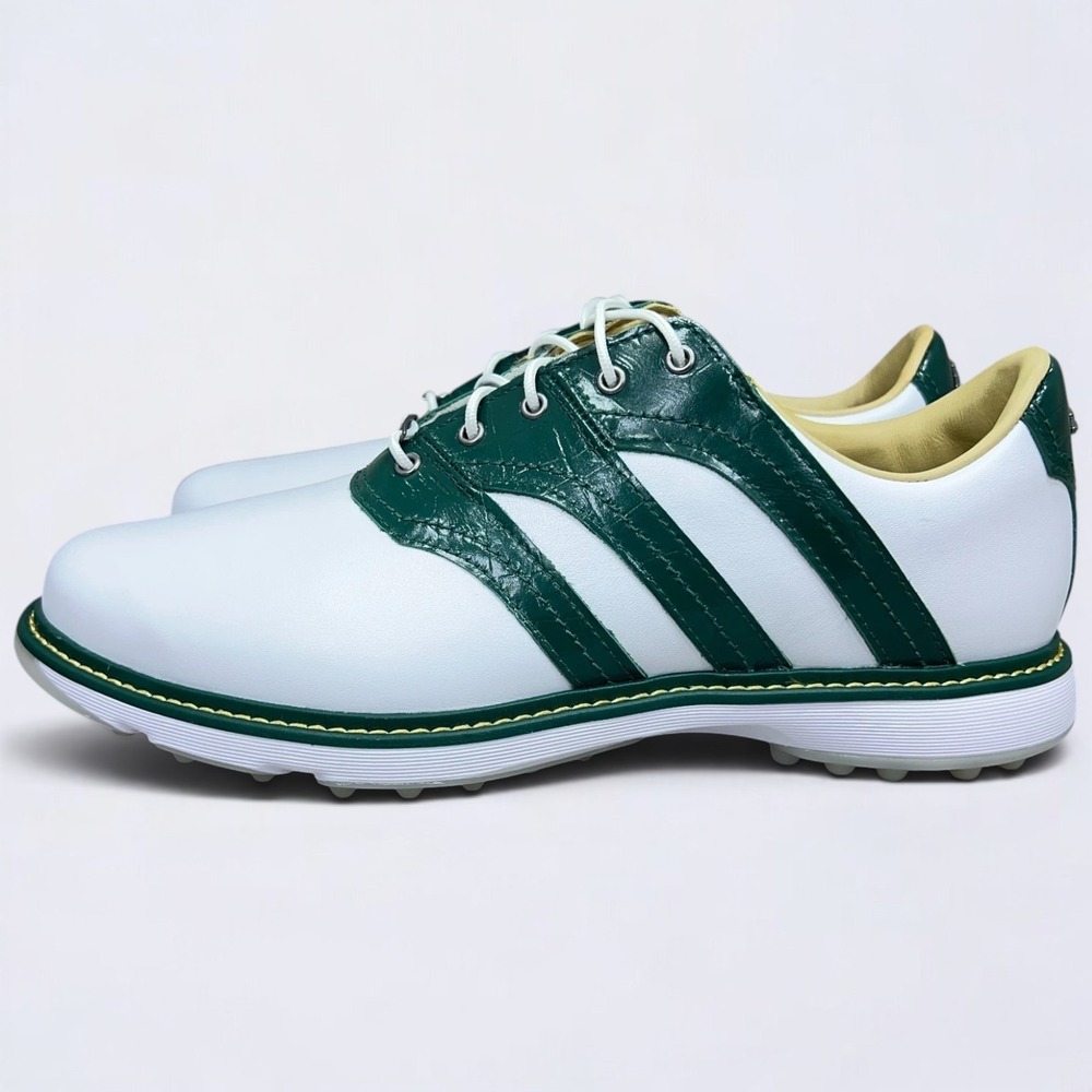 Adidas Men's MC Z-Traxion Spikeless Golf Shoes Size 9 White Green Leather NWOB